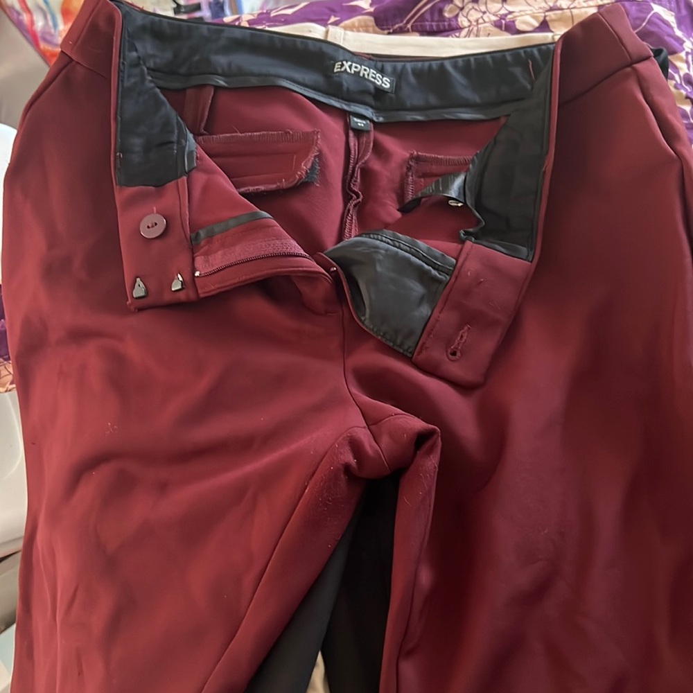 Express Skinny Stretch - Burgundy